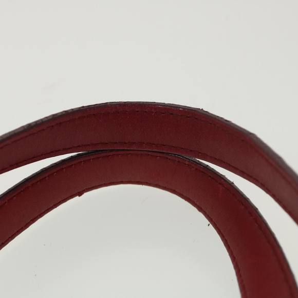 Christian Dior Lady Dior Canage Tote Bag Coated Canvas Red Auth bs4684 - Picture 8 of 16